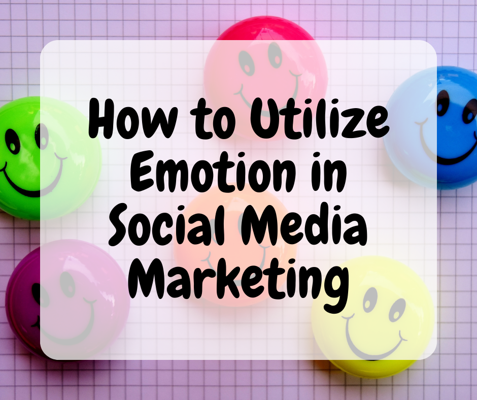 A picture of smiley face refrigerator magnets on a grid backdrop. Overlaid is the title of the article, "How to Utilize Emotion in Social Media Marketing."